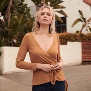 Sezane Sonia Wrap Top